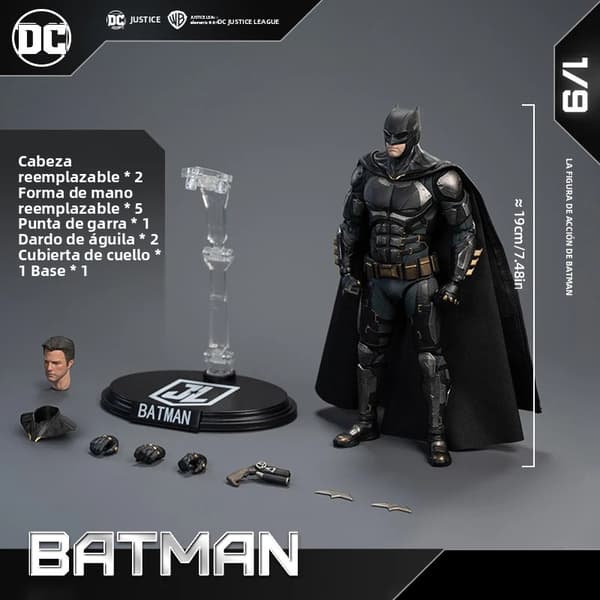 Desert mission dark knight actionfigur, 19 cm samleobjekt PVC-modell, barnebursdagsgave