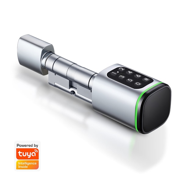 Digital Adgangskode RFID Kort Euro Bluetooth Cylinder Lås Biometrisk Elektronisk Smart Dør Lås
