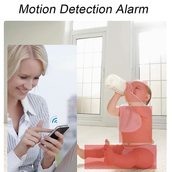 Minikameraer Smart alarmoptager Night Vision Motion Detect Sikkerhed White only cam