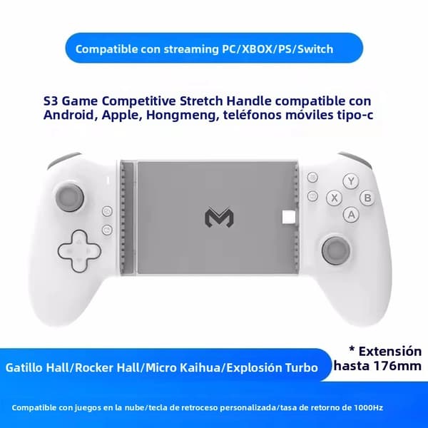 Blå trådløs Bluetooth-spillkontroller kompatibel med Nintendo Switch, vekkefunksjon