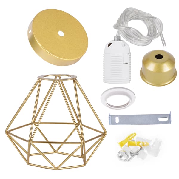 Retro Metal Lysekrone Armaturer Retro Loft Lysekrone Edison Base E27 Loftbelysning 16*17cm Guld 1 Styk C