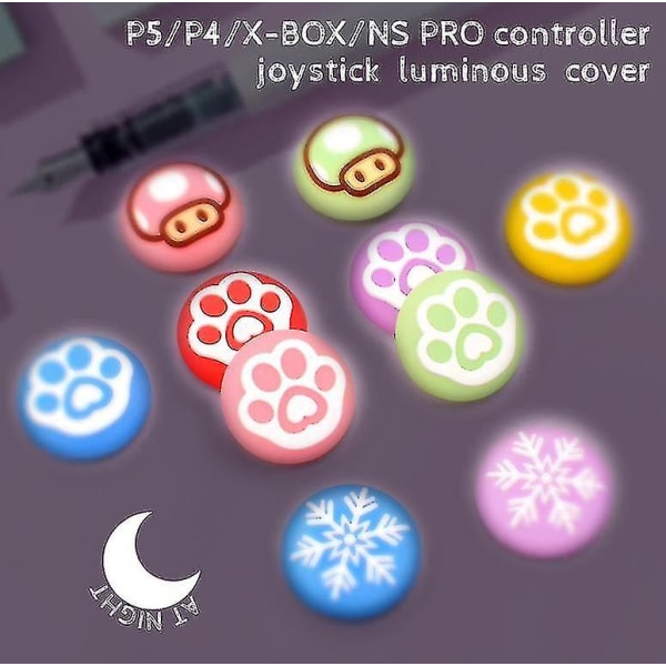 Söta mönster med tumgrepp för PS5 Ps4 Xbox One