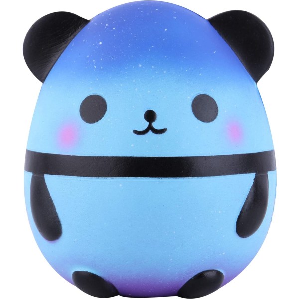 Squishies pandaæg Langsomt stigende klemmelegetøj Duftende Kawaii dyrelegetøj til børn Voksne 1 stk (Galaxy)