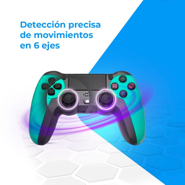Orange Trådløs Spilcontroller, kompatibel med PS4 / PS3 / PC / Mobile enheder, Dobbelt Vibration, 6-Akset Bevægelse, LED-indikator