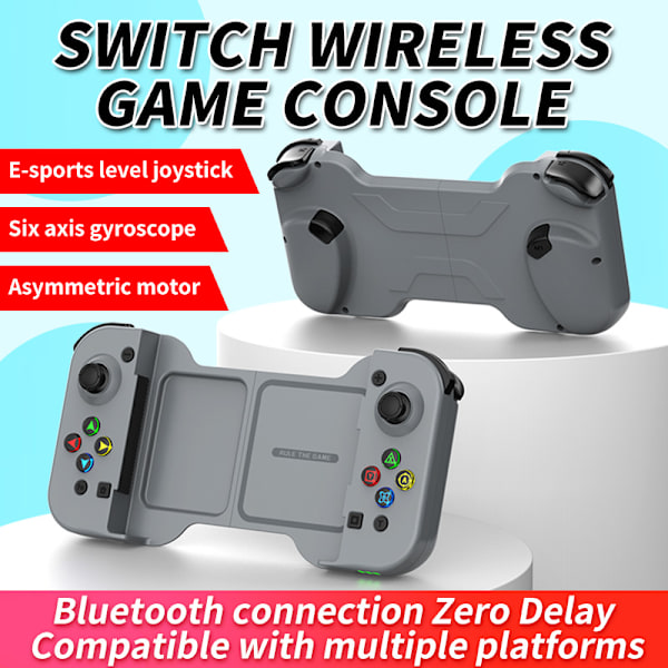Rød IINE Mini Bluetooth-kontroller, multifunksjonell joystick kompatibel med Android og iPhone spillfjernkontroll