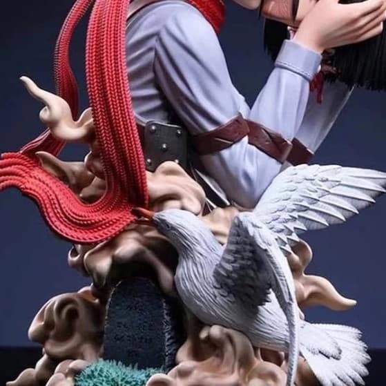 Med eske; taktisk duo krigerstatue sett, 22 cm skrivebordsdekorasjon samleobjekt gave