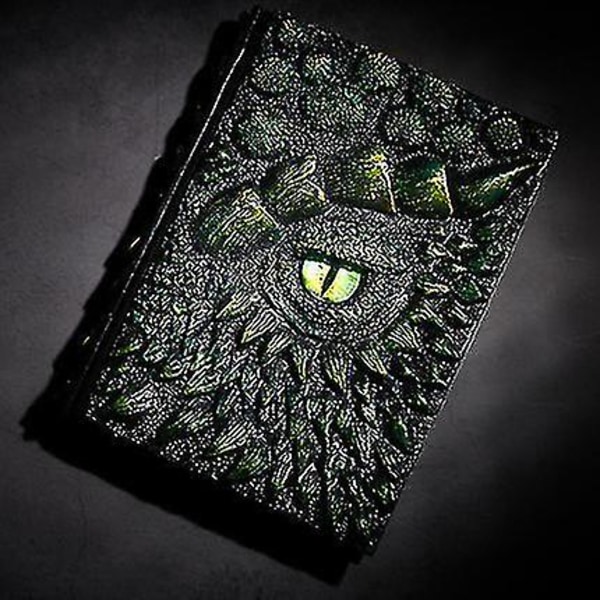 A5 Creativity Håndlavet Magic Resin Cover Notebook Håndkontobog 3d Dragon Relief Deluxe Animated Dragon Book