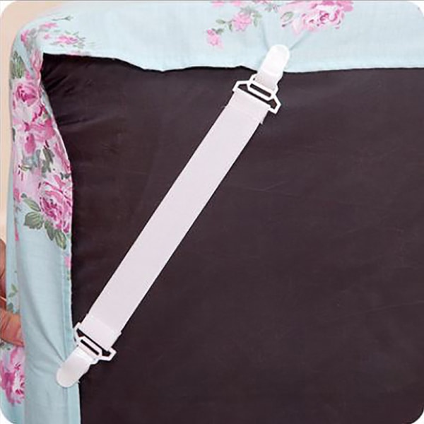 Lakanklämma cover nylon ark spänne ark hållare ark elastiskt band fyrpack täcke hållare