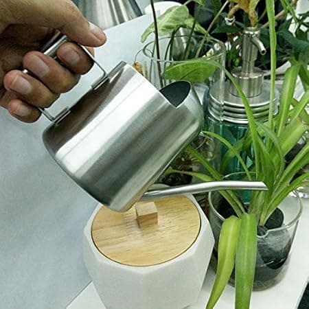 Mini vannkanne i rustfritt stål for hjemme- og kontorplanter