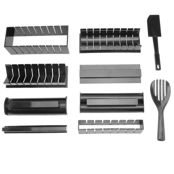 1 set verktyg för sushitillverkning Set Kök Mould det-själv enkelt set (svart) Black 26X15.5cm