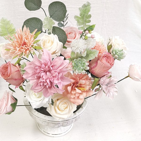 Kunstig blomstergaveæske, 1 stk