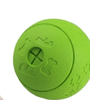 Hundleksaksboll hundgodisboll leksak sällskapshund med bitresistent gummifoderboll husdjursövning spel IQ träningsboll