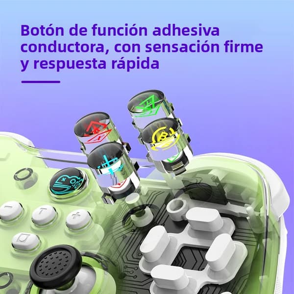 D10S Sort Trådløs Spilcontroller Kompatibel med Switch, Android, iOS og Tablet, Multiplatform Streaming Gamepad