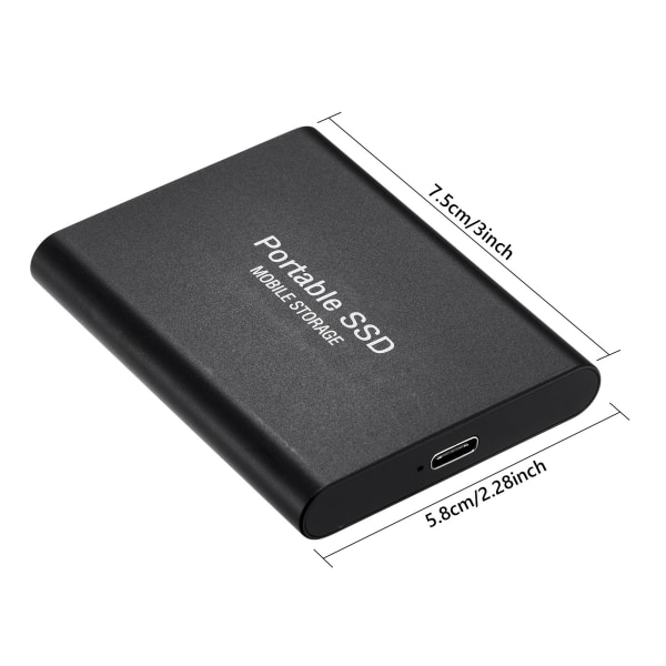 Mobil hårddisk Laptop HDD PC Hårddisk SSD för PC 1tb hårddisk SSD Extern  metallhårddisk USB eb14 | Fyndiq