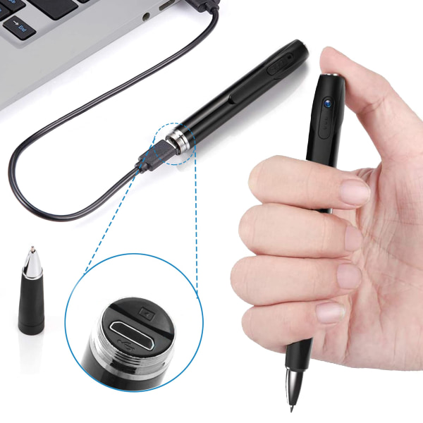 Mini Pen Spy Camera, 32GB Pen Camera med 1080P för hemsäkerhet, 1st
