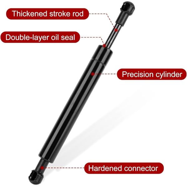 2 stk. Tundra Bagklap Assist 2007-2019 Tundra Rough Country Bagklap Assist Bagklap Løftstøtte Struts Stød Gasfjedre