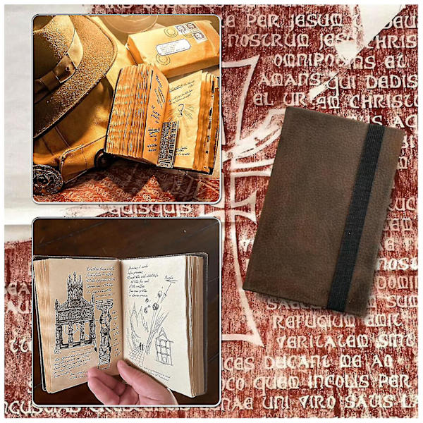 Indiana Jones Hellig Graal Dagbog Prop Replica Med Skjulte Dyrebare Aflejringer Avid Film Fans Gave Retro Spiral Notebook Notepad