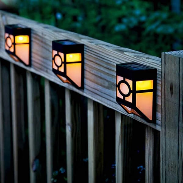 Solcellelamper Dekorative Solcellehegnlamper Trådløse Til Hoveddør Baghave Terrasse Trapper Veranda Garage-13049
