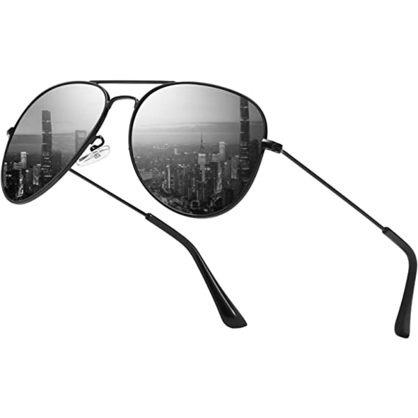 Polariserede solbriller Herre Dame Klassiske Sorte Briller Til Rejse Kørsel Fiskeri Cykling Løb