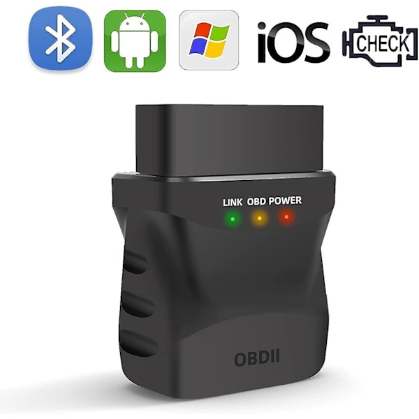 Obd2 Bluetooth 4.0 Diagnostisk skannerkodläsare för Iphone Ios Android ...