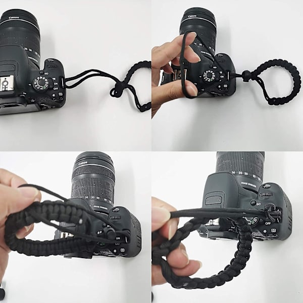 Kamerarem System Kamerastroppe - [2 stk] Kamerastroppe Nylon Paracord Håndledsrem
