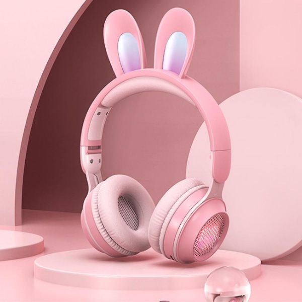 Børne Bluetooth Stereo Trådløst Headset Foldeligt Rabbit Ear Headset