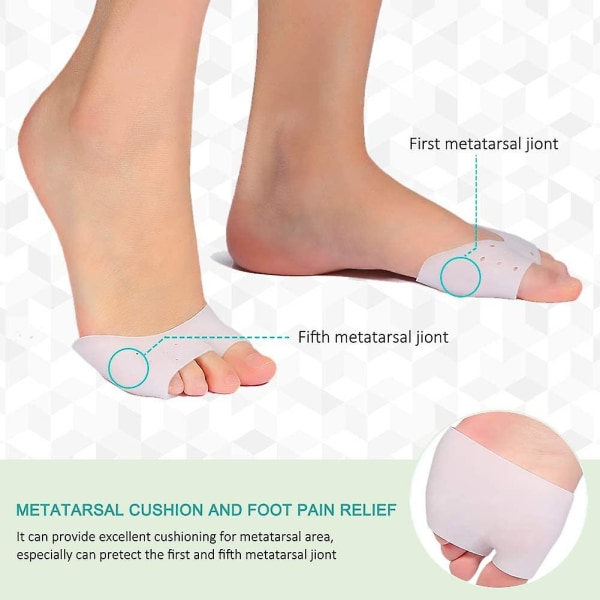 Gel Metatarsal Pads For Mortons Neurom Callus Rub Blister Pain Relief Ball