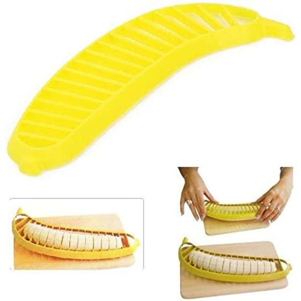 Bananskræller - Frugtkutter - Skærer - Plastik - Banan - Frugt - Kutter - Skærer - Køkken - Frugt - Farve tilfældig - Hjem - Tilbehør