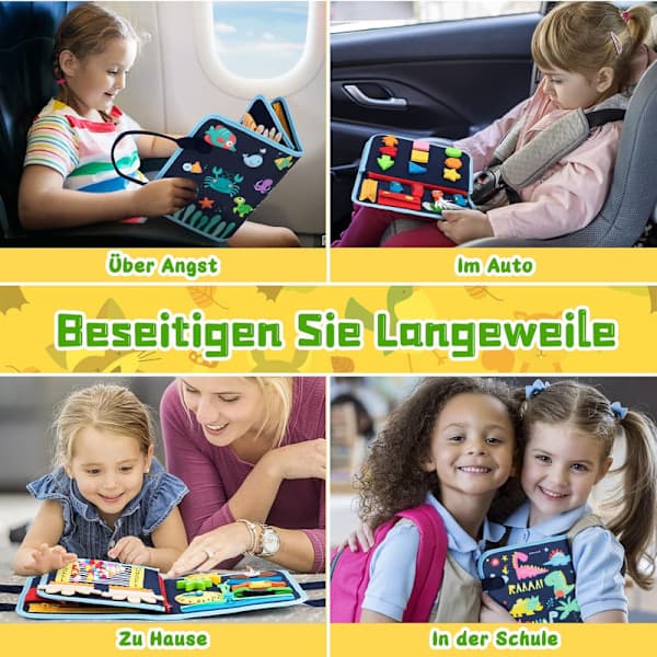 Passer for barn i alderen 1-4 år, læringsleker, bærbare reiseleker 1 stk
