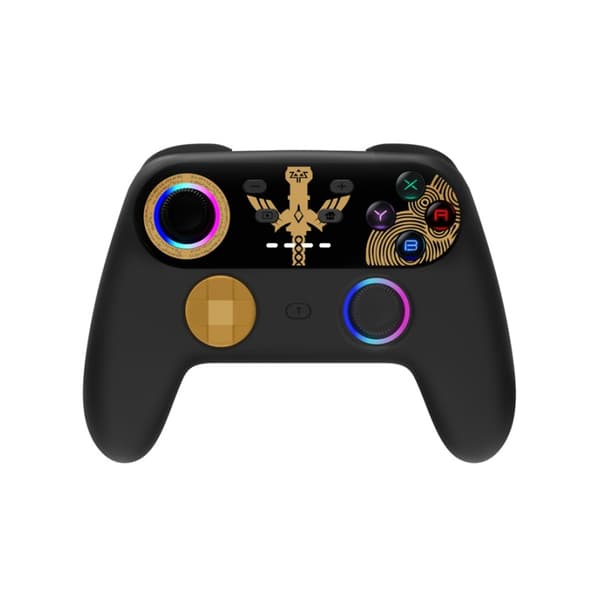 Hvit Streaming Spillkontroller for PS4 med 6-Akse Gyroskop & Lineære Knapper, Kompatibel med Android/iOS