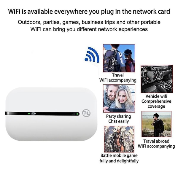 4g Lte Mifis 150mbps Mobil Wifi Router E5576-320 Bärbar 1500mah batteri Mini Wifi Router Support