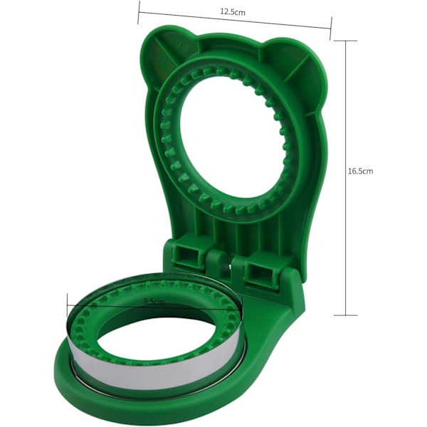 Grön Sandwichskärare - Perfekt för Smörgåsar och DIY-Skapelser, Sandwichskärare och -Förslutare, Kantfri Brödsandwichförslutare (Rund)