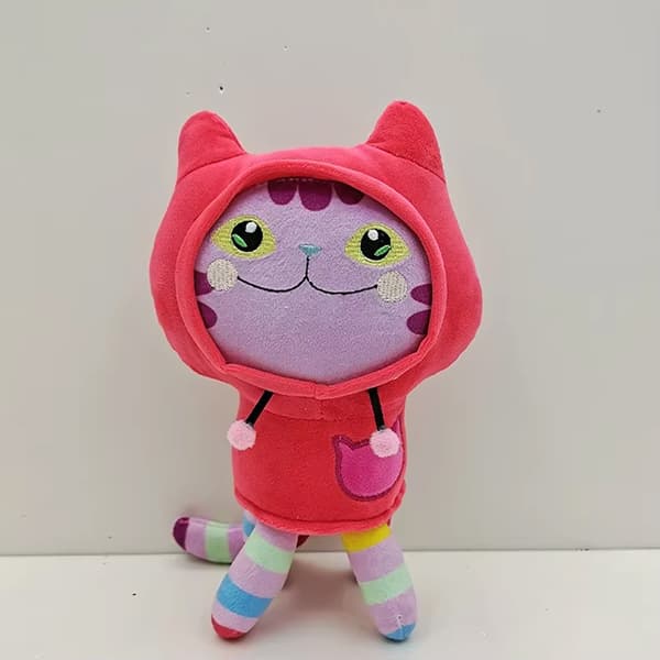 Gabby Dockhus Plyschleksak, 25 cm, Silkeshår, Katt & Sjöjungfrufordon, Barnpresent