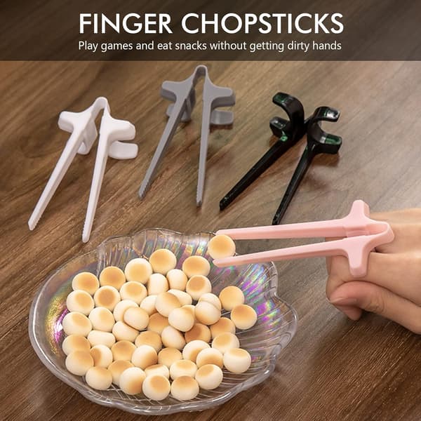 4-pack Handsfree Gamer Finger Ätpinnar Lat Artefakt Inga Smutsiga Händer Matklämma
