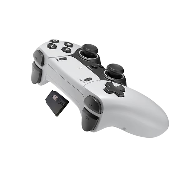 Medium Vit 2st Bluetooth Trådlösa Spelkontroller Kompatibla med Nintendo Switch/Android/PC