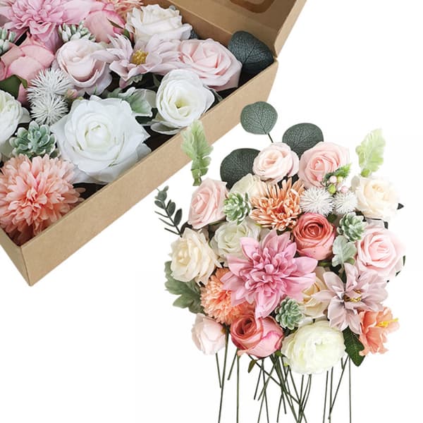 Kunstig blomstergaveeske, 1 stk