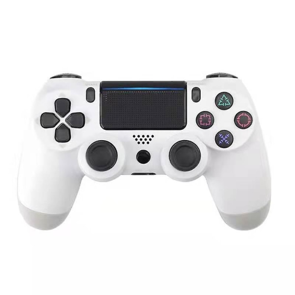 Trådløs controller til PS4, Gamepad-fjernbetjening Joystick til Playstation 4-spilkonsol Genopladeligt batteri, Dobbelt Vibrationshåndtag ()