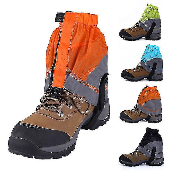 1 Par Kort Skogaiter Ultralätt Ankelgaiter Belagd Nylon Ankel Vandringsöverdrag Utomhus Skridskoåkning Klättring Korta Bengaiters