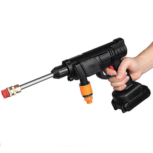 Ny Högtryckstvätt för Bil, Bärbar Högtryckstvätt med Sprutpistol för 18v Makita, Inkluderar 1x Elektrisk Biltvätt, 1x 5m Vattenledning, 1x Förlängningsstång