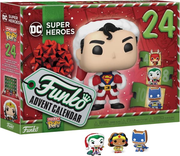 DC Samleobjekt Adventskalender, 1 stk, 24-dagers Vinylfigurer