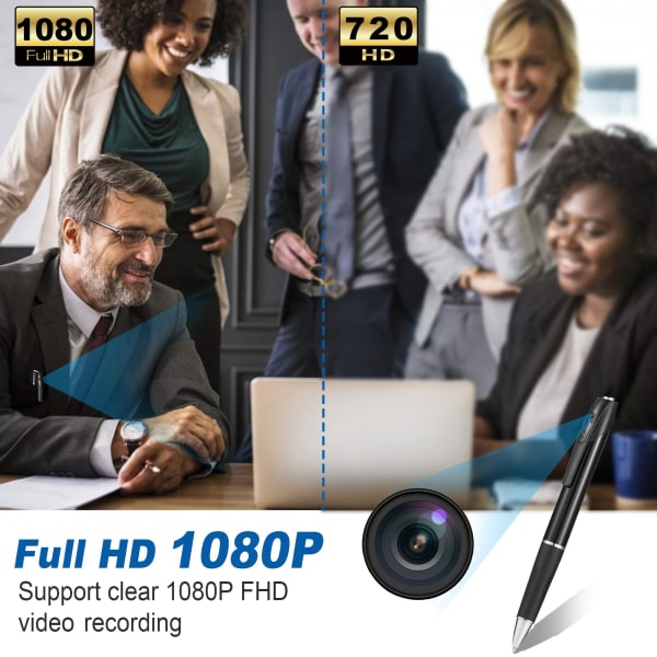 Mini Pen Spy Camera, 32GB Pen Camera med 1080P för hemsäkerhet, 1st