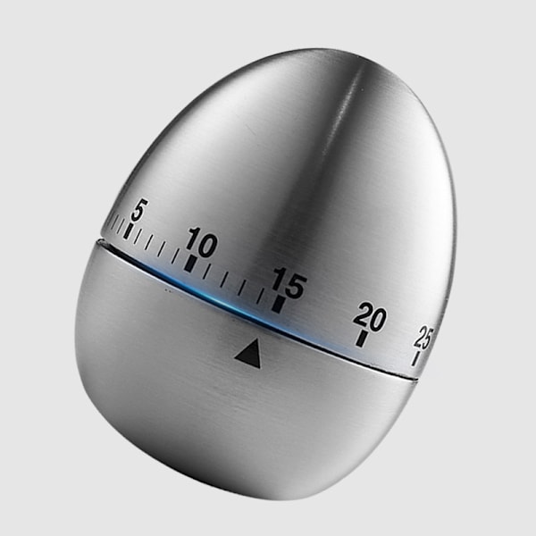 60-minutters eggtimer kjøkken bakeverktøy husholdningstimer eggkoker rustfritt stål