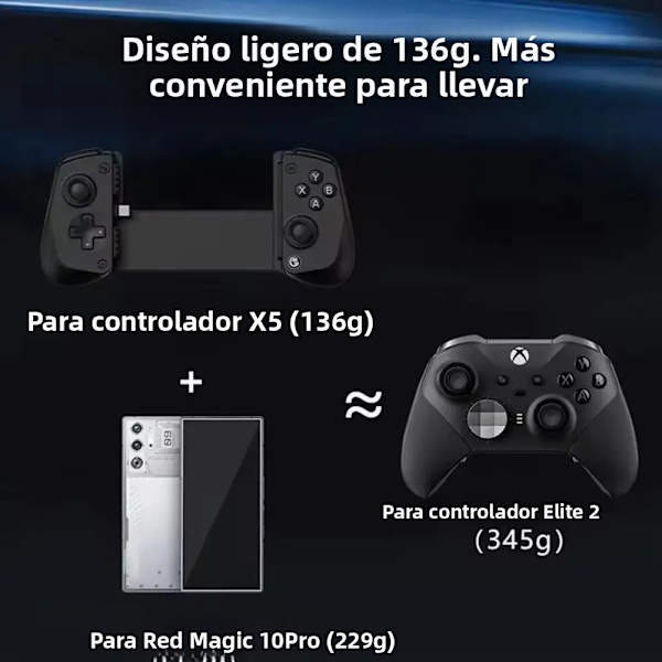 Sort HY 9017 Trådløs Controller, Kompatibel med Switch, PS3, Android, RGB Turbo Dual Motor