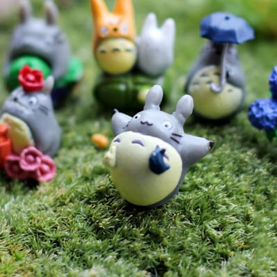 12 stk. skovånd mini statue sæt, søde rumindretnings samleobjekter, kawaii gaver til børn