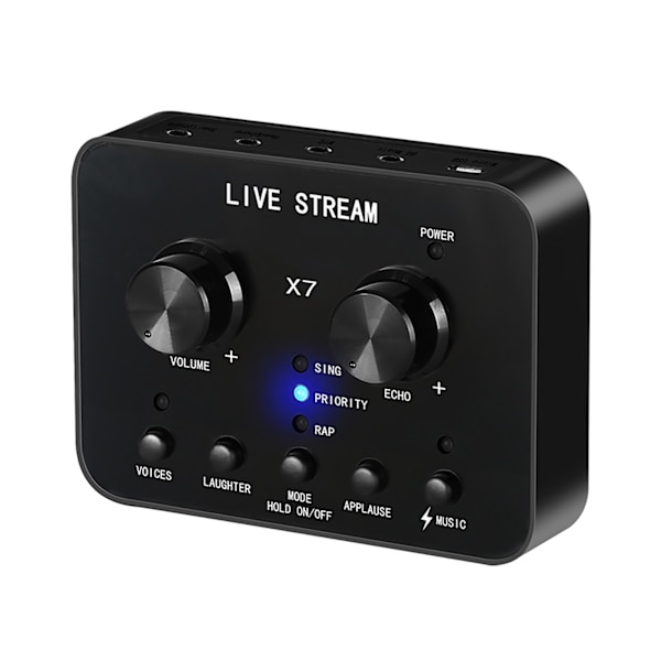 K-song Live lydkort Effektivt lydgrensesnitt Podcast-utstyr for KTV Spesialtilbehør default