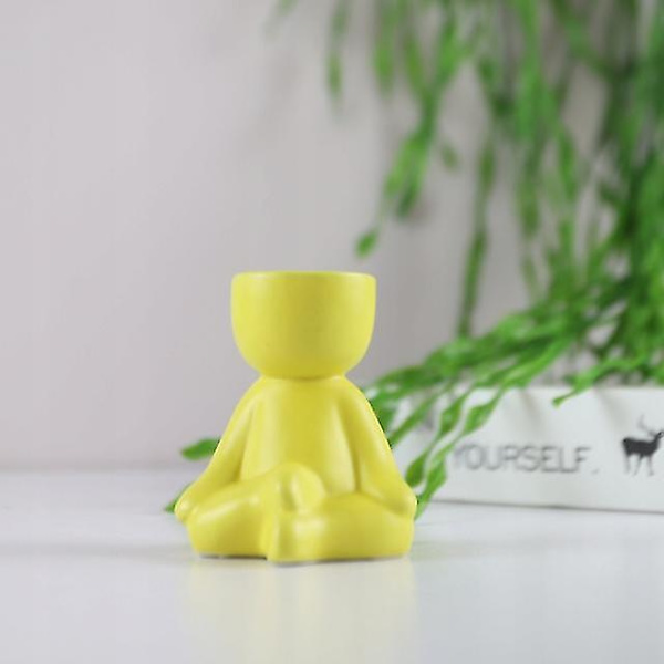 Keramisk Blomkruka Humanoid Vas Dekoration Ljusstake