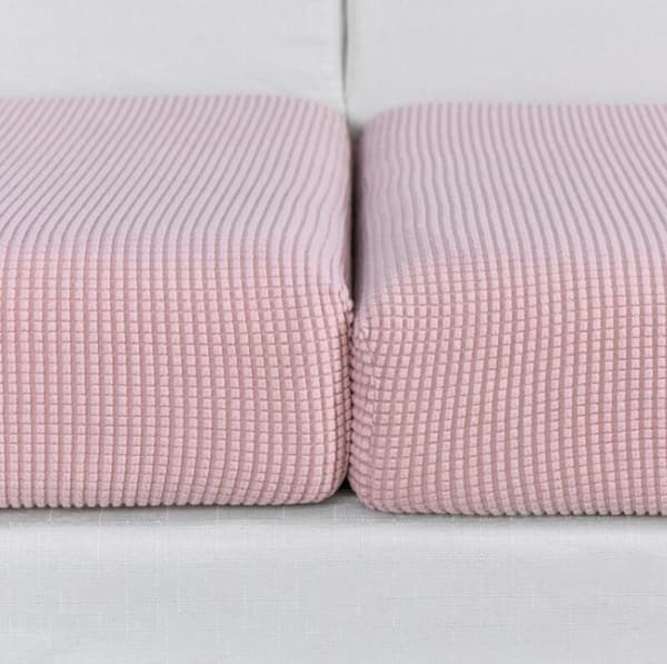 Beige; Extra stor 3-sits sofföverdrag, bredd 65-95cm, längd 135-165cm; Nordisk minimalistisk stil majsfleece sofföverdrag, heltäckande elastisk dyna Three-seater
