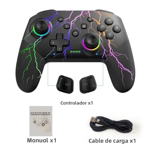 Svart Trådbunden PS2-spelkontroll med Vibration, Hög Känslighet, USB-anslutning