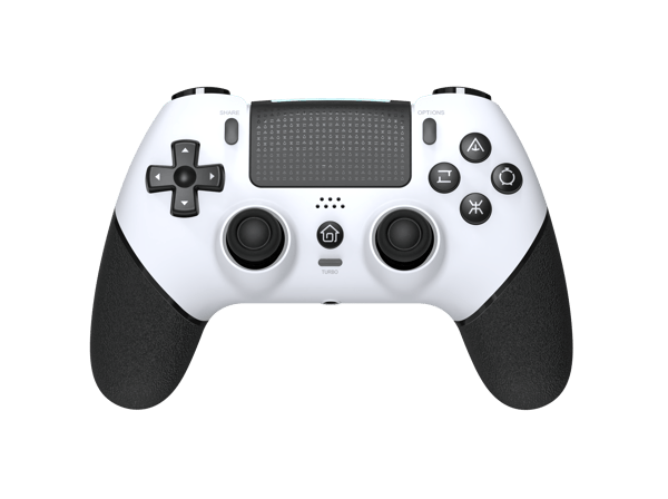 Gråt sæt med 2 trådløse PC-controllere, håndholdt joystick kompatibel med TV, PC, Android med adapter