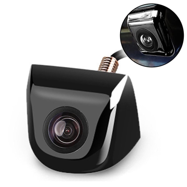 Bil-backup-kamera med dynamisk banestyrelinje, HD-bakkamera Vandtæt Night Vision Degree Wide View Black